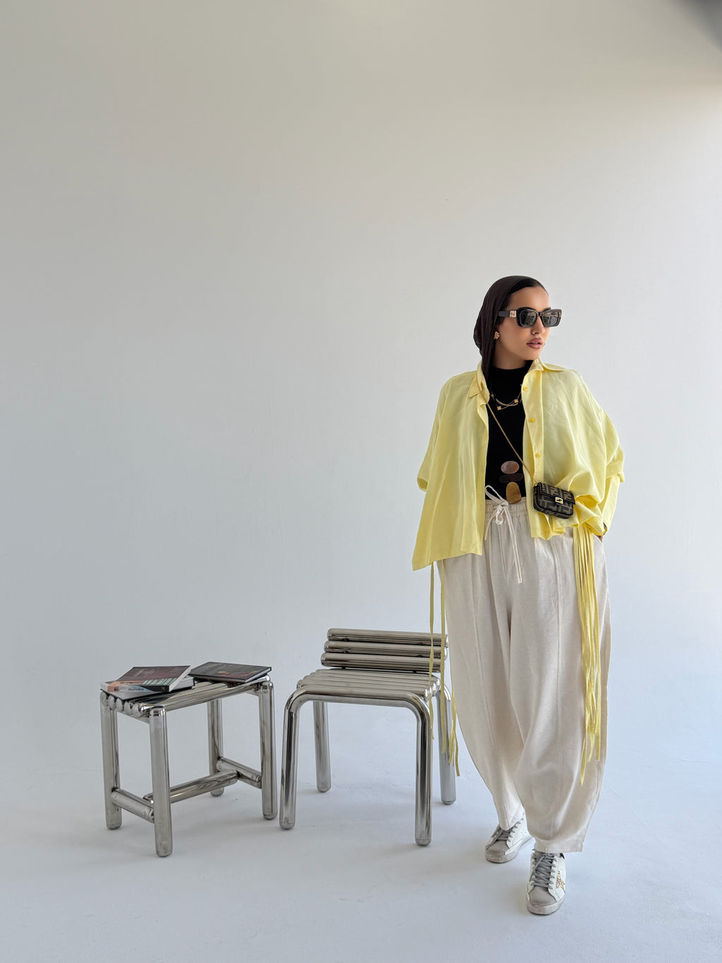 Balloon Linen Pants