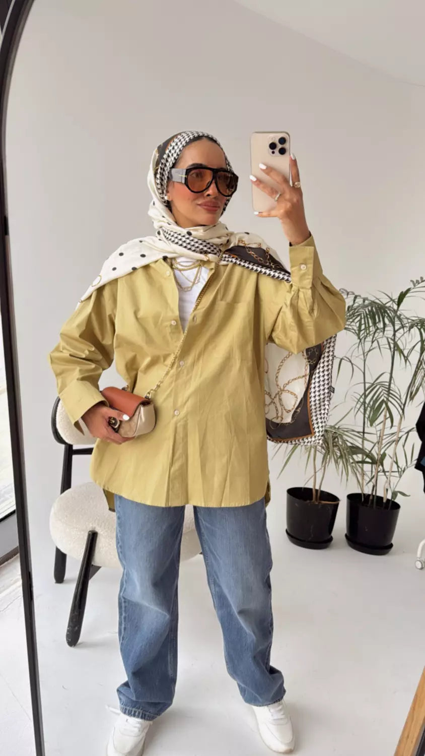 Oversized Gabardine Shirt