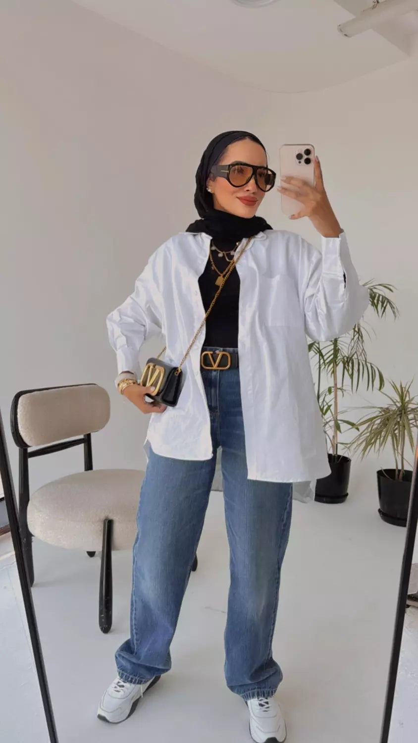 Oversized Gabardine Shirt