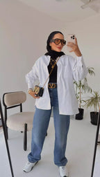 Oversized Gabardine Shirt