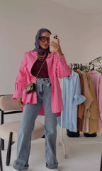 Oversized Gabardine Shirt