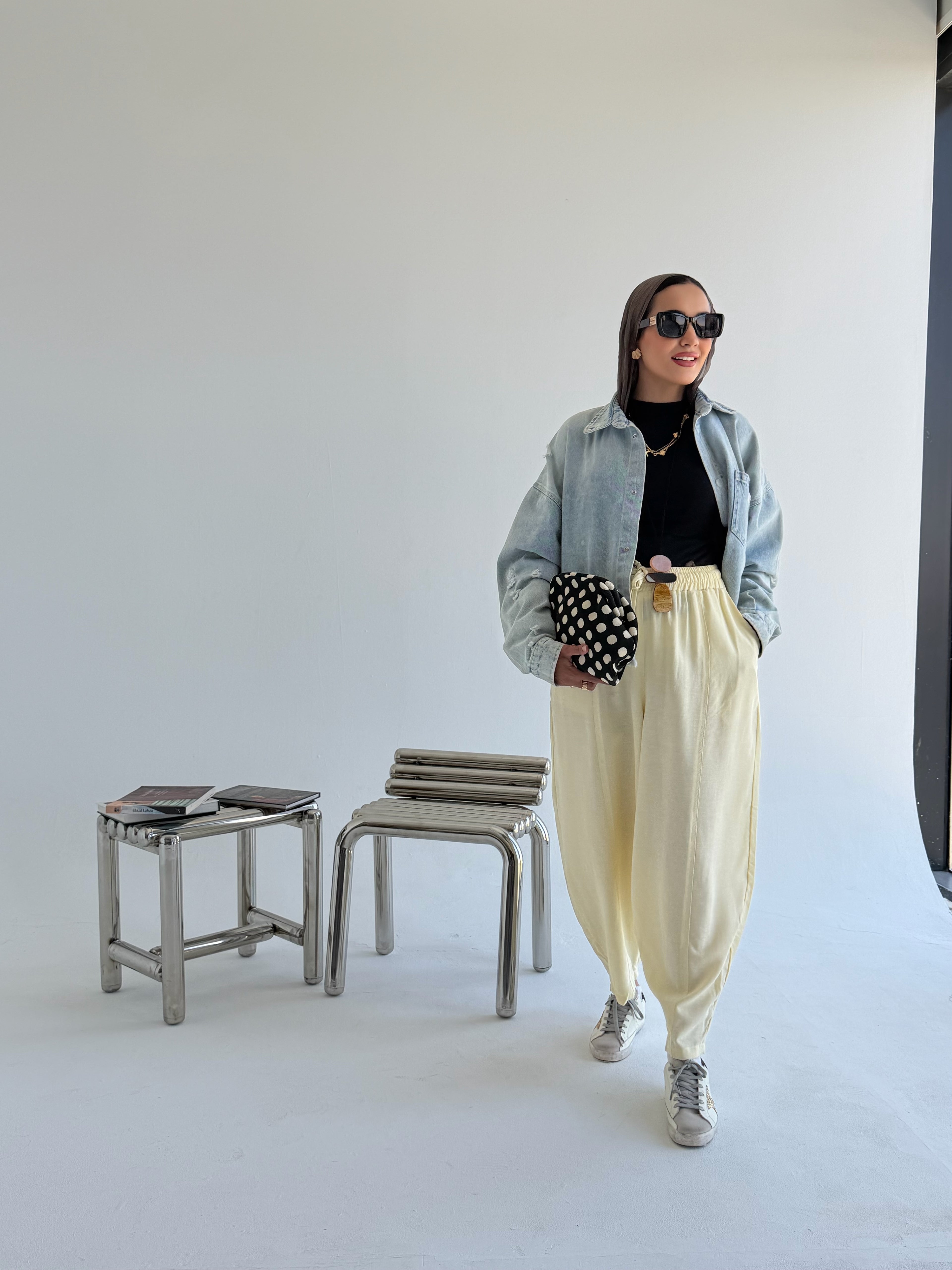 Balloon Linen Pants