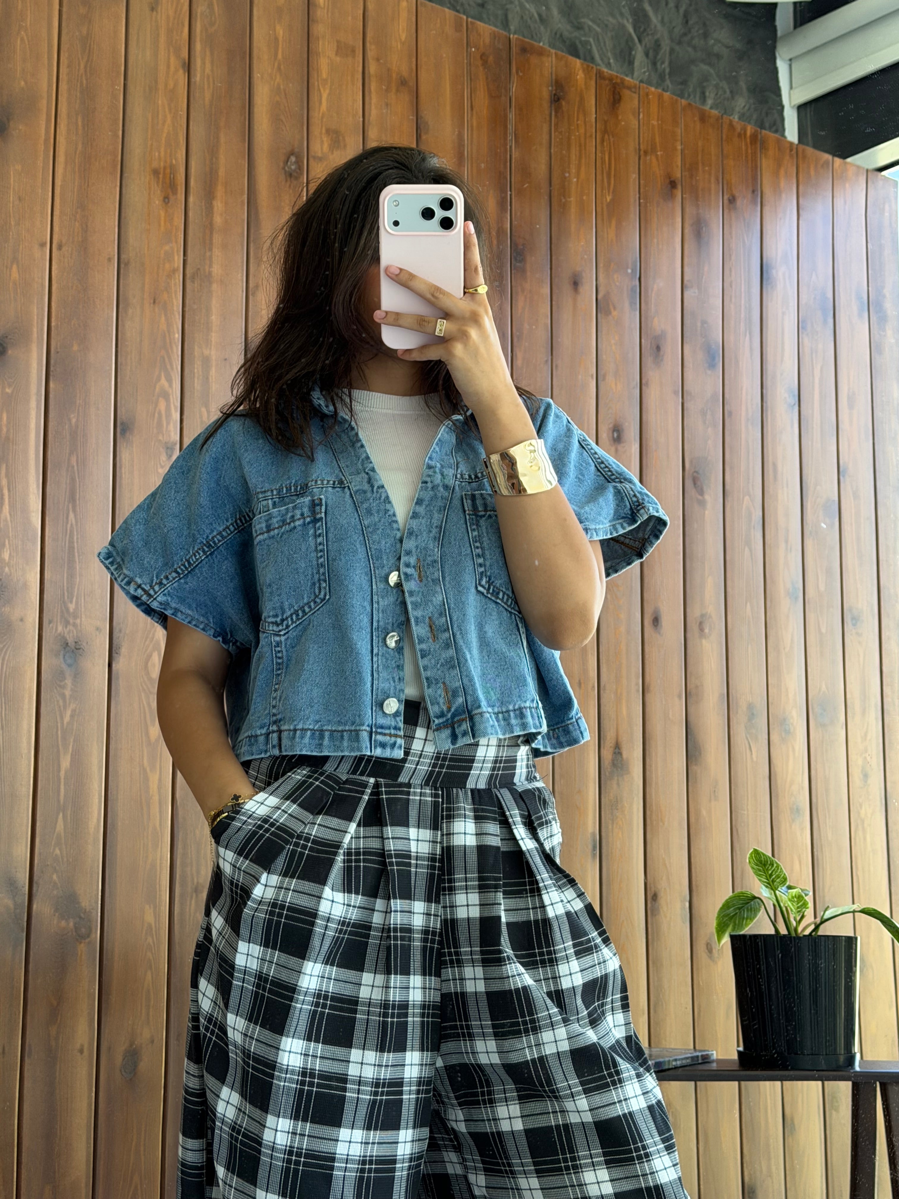 Luna Cropped Denim Jacket ⭐
