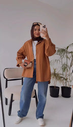 Oversized Gabardine Shirt
