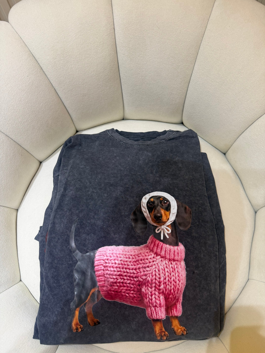 Very Cute Dog Oversized T-Shirt 🐶🩷
