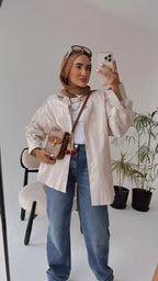Oversized Gabardine Shirt
