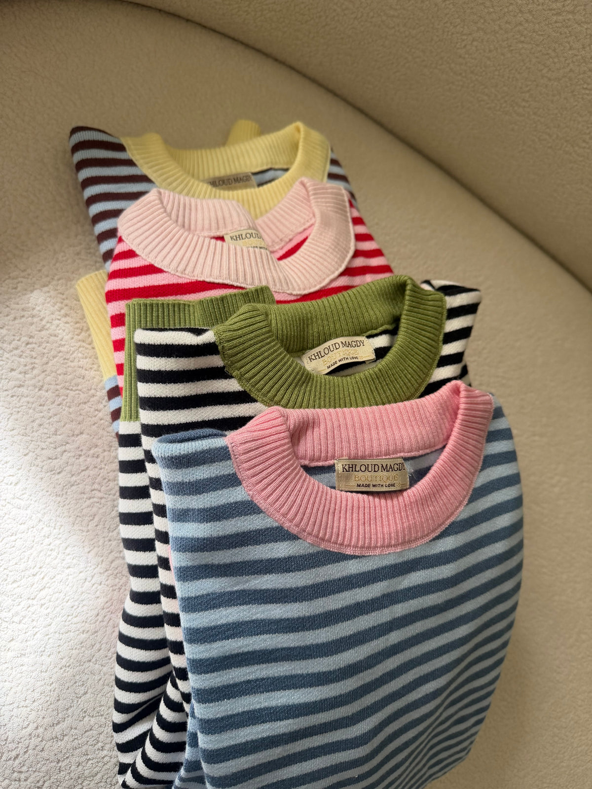 Striped Oversized Knit Pullover