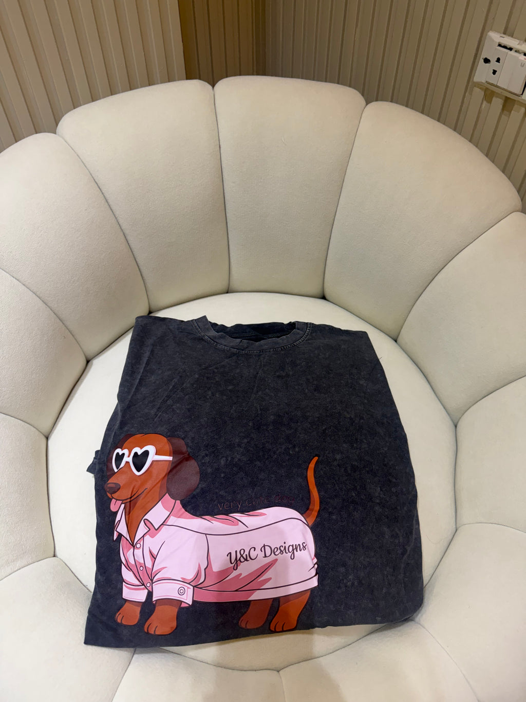 Very Cute Dog Oversized T-Shirt 🐶🩷