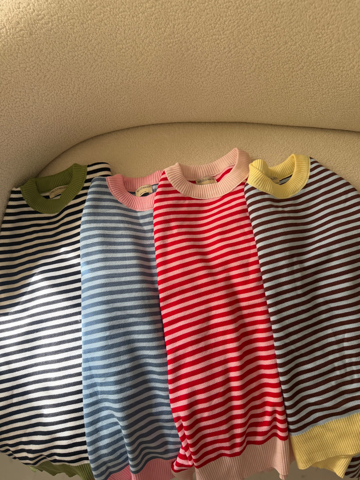 Striped Oversized Knit Pullover