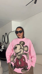 Oversized Mickey Cotton T-Shirt🫶🏼