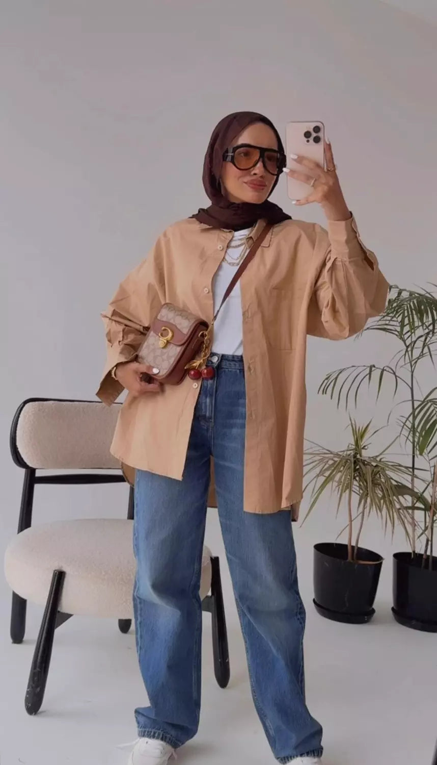 Oversized Gabardine Shirt