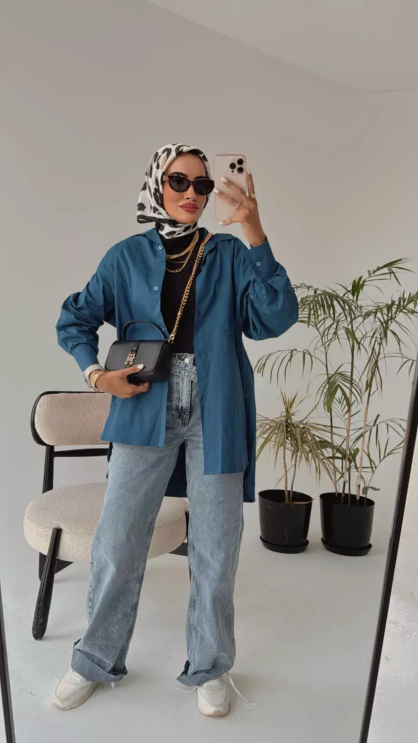 Oversized Gabardine Shirt