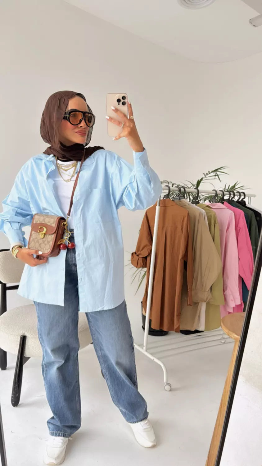 Oversized Gabardine Shirt